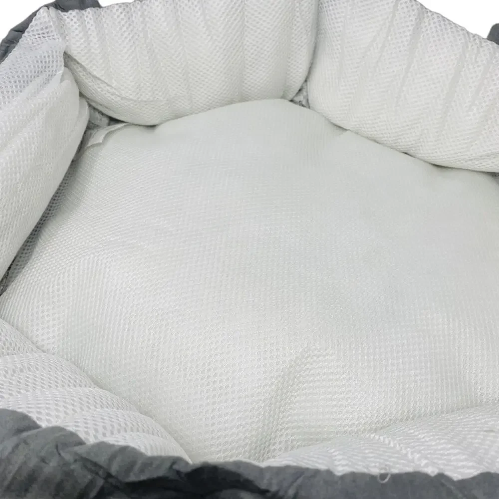 Western Home Donut Cat and Dog Bed Gray 20x20 inch